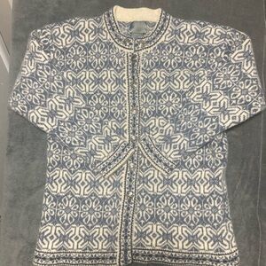 Vintage squaw valley 100% wool button up sweater‎ size Large